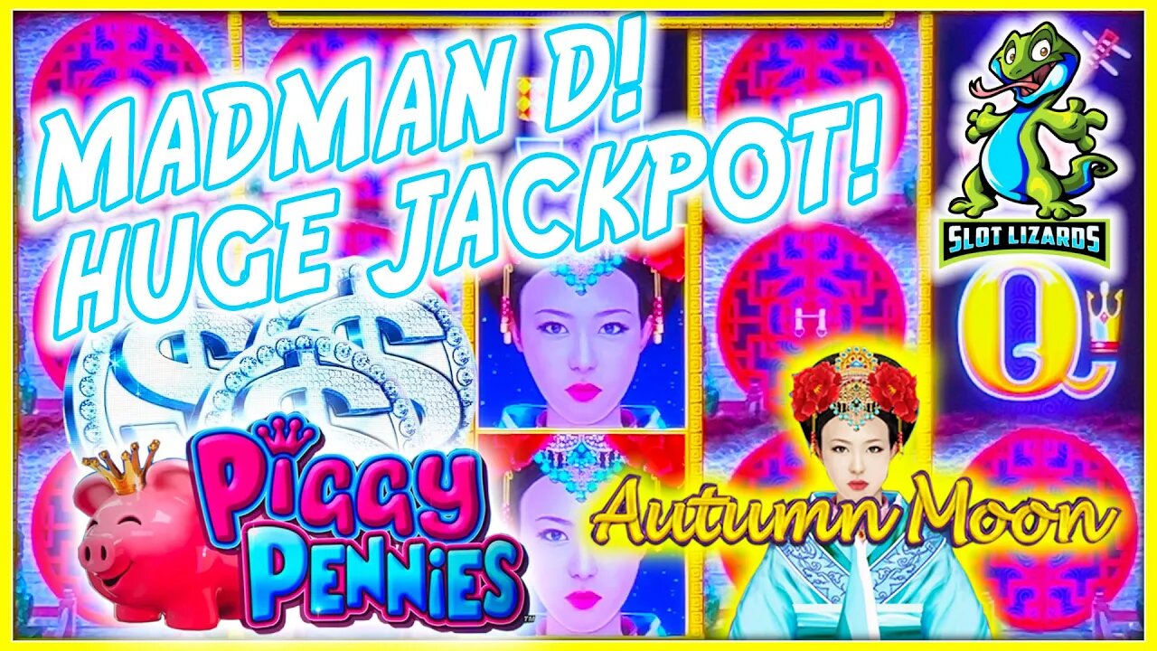 D IS A MADMAN!!! HUGE JACKPOT WIN! Dragon Link Autumn Moon VS All Aboard Piggy Pennies Slot