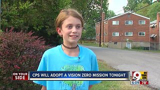 Madelyn's quest for safer streets will become CPS policy