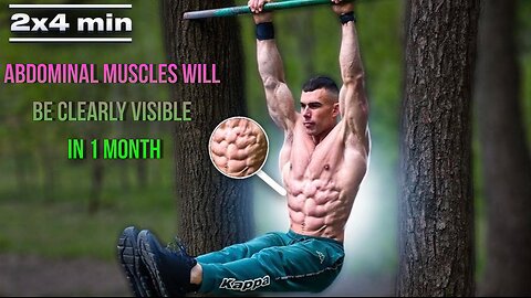 4 minutes of daily dedication and achieve visibly defined abs in just 1 month!
