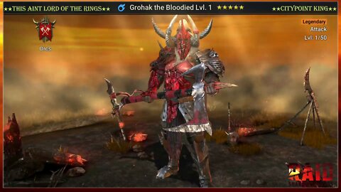 Raid Shadow Legends - Grohak the Bloodied - Classic Skin