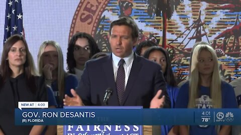 Transgender girls can't compete in women's sports in Florida, governor says