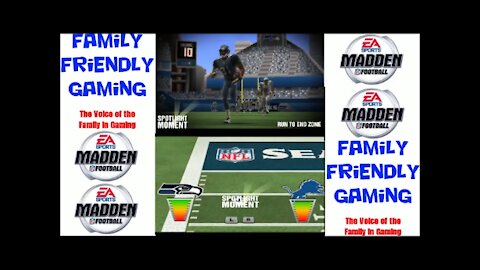 Madden NFL Football 3DS Seahawks vs Lions Episode 2