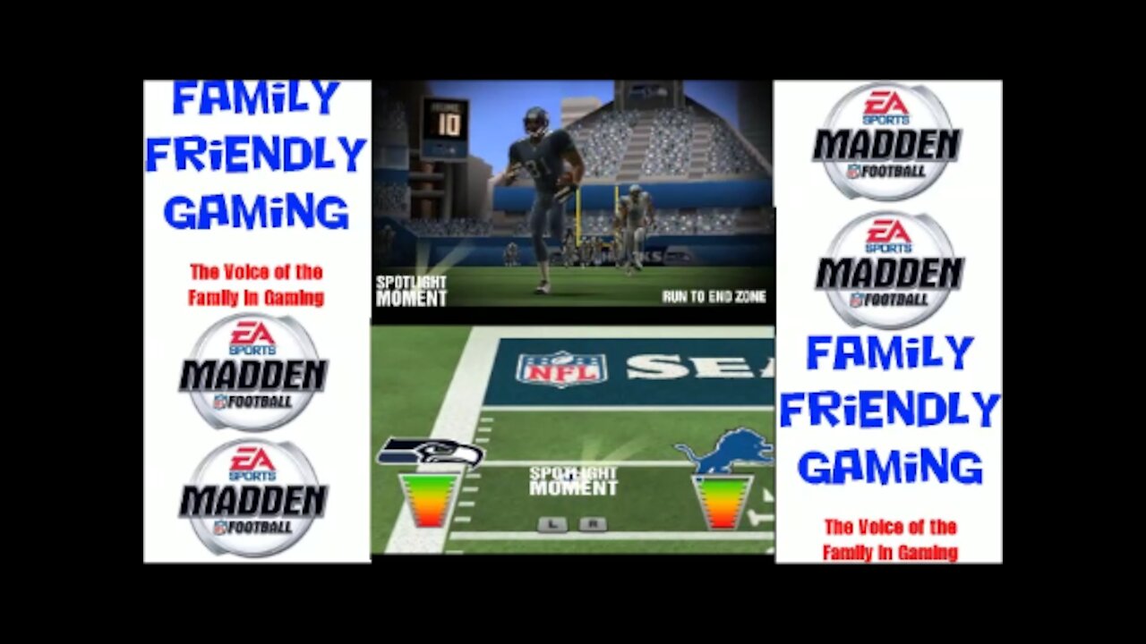 Madden NFL Football 3DS Seahawks vs Lions Episode 2