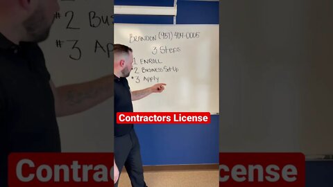 CONTRACTORS LICENSE IN 3 STEPS￼