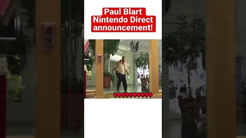 Paul Blart Nintendo Direct announcement #nintendo #shorts #paulblart #mallcop #videogames #memes