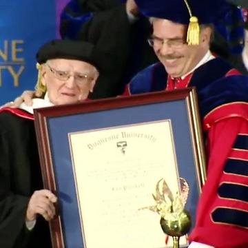 100 Year Old Man Gets Honorary Degree