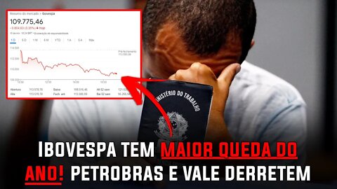 Ibovespa tem maior queda no ano - Petrobras e Vale registram queda histórica - Sobrenatural - UFO