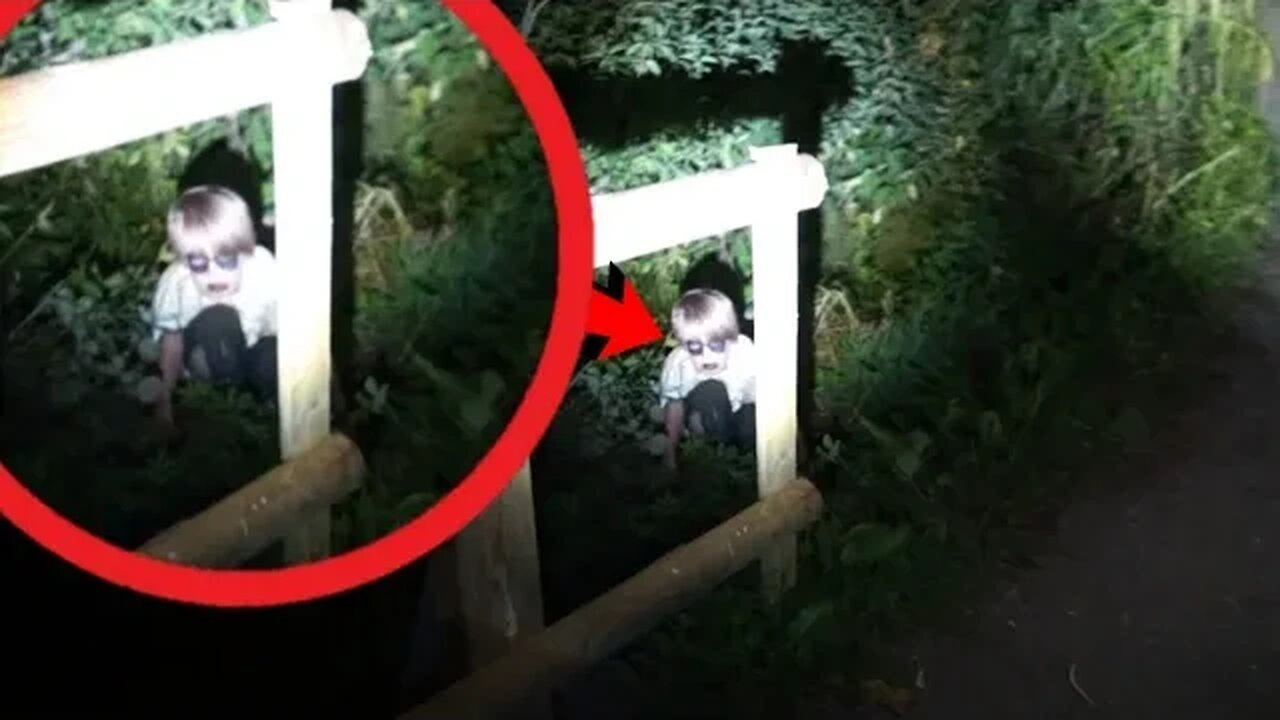 Black Eyed Ghost Child Captured In Creepy Terrifying Haunted Forest