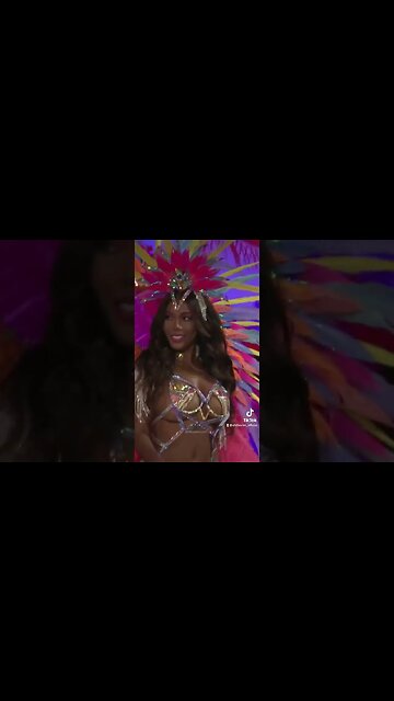 Monifa Jansen dominating the runway in jewel carnival costume #jewelcarnivalbikini #shorts