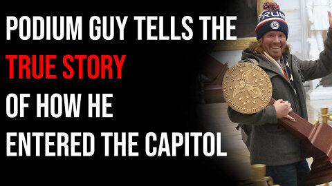 Podium Guy Tells The True Story Of How He Entered The Capitol