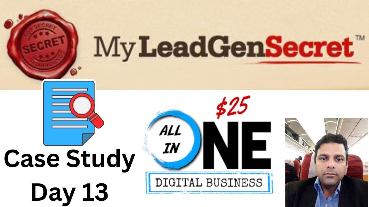 Day 13 $1000 Per Month Case Study My $25 All In One Business My Lead Gen Secret