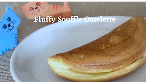 How to make Fluffy Souffle Omelette/蓬鬆蛋奶酥煎蛋