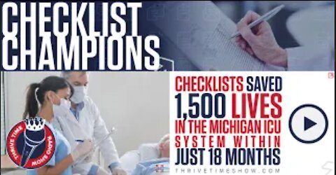 Checklist Champions | Checklists Saved 1,500 Lives in the Michigan ICU System Within Just 18 Months