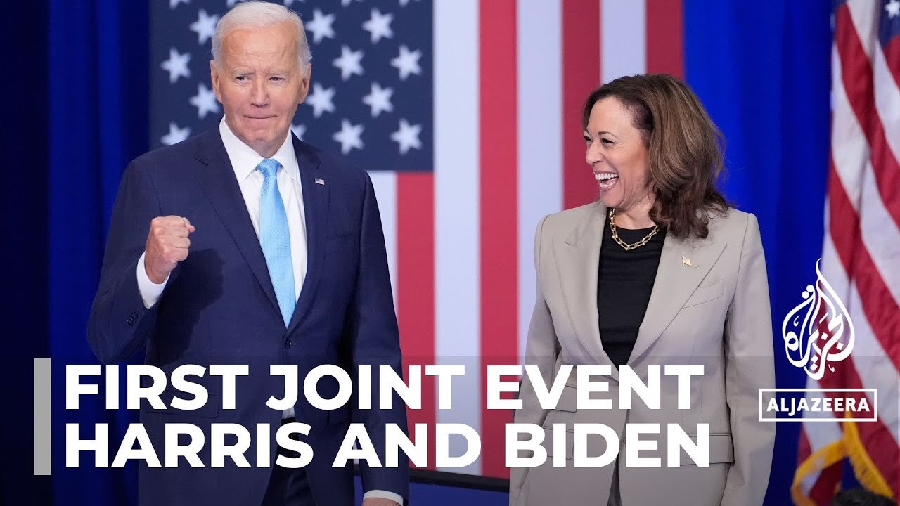 Harris and Biden in Maryland: First joint event since Biden dropped out of race