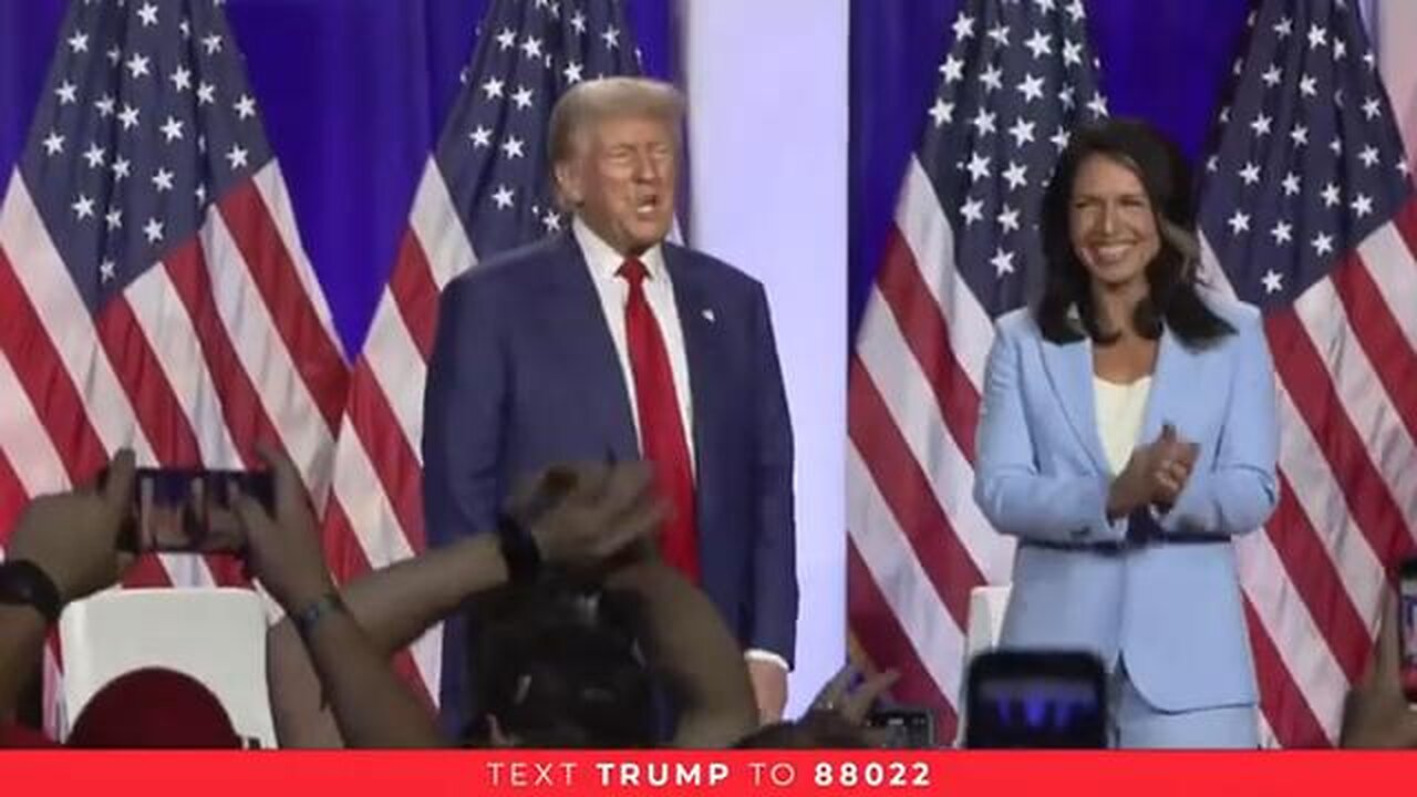 President Donald Trump and Tulsi Gabbard in La Crosse, Wisconsin | 8/29/24