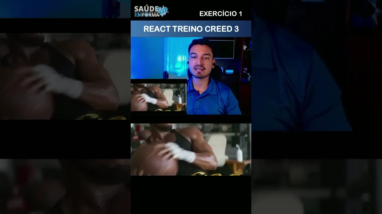 Reagindo à Cena de #TREINO de #CREED3🏋 É Bom o Treino de #ADONISCREED 💪1 #michaelbjordan #musculação