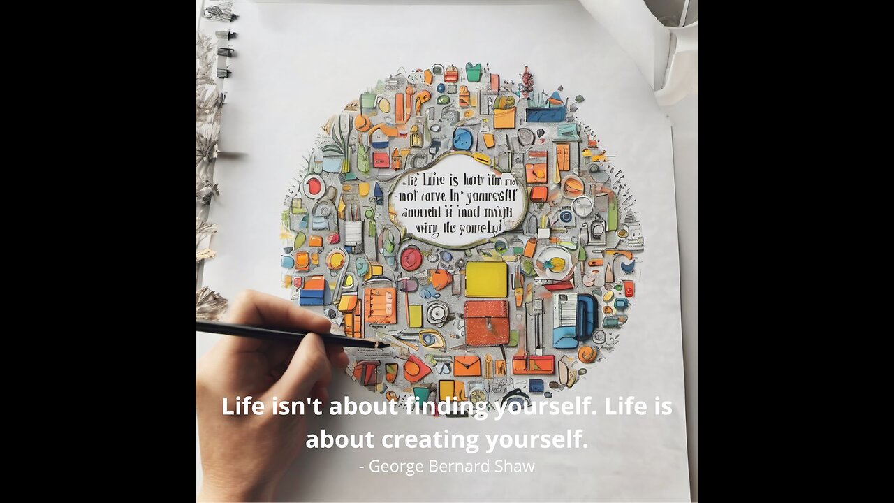 Quotes #2- Life isn't about finding yourself. Life is about creating yourself.