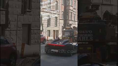 Brutal Zlatan Ferrari SP2 Monza epic takedown of vicous paparazzi "I cant afford fuel"