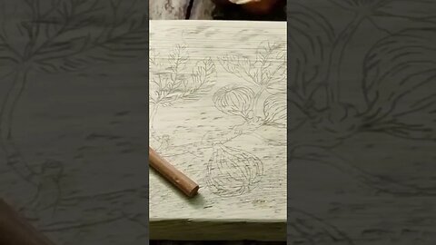 Amazing Fig Drawing #art #woodart #fight