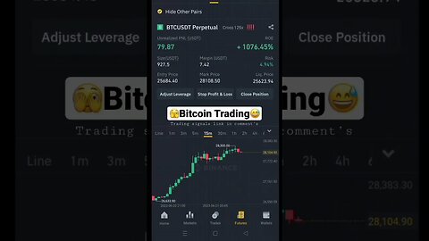 1 minute scalping binance|| live binance trading #bitcointrading