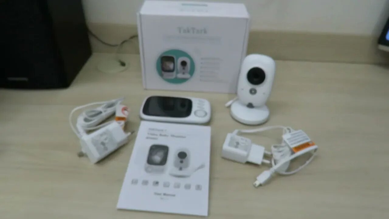 Babá Eletrônica com Tela Colorida de 3,2 polegadas, Visão Noturna e Monitor de Temperatura
