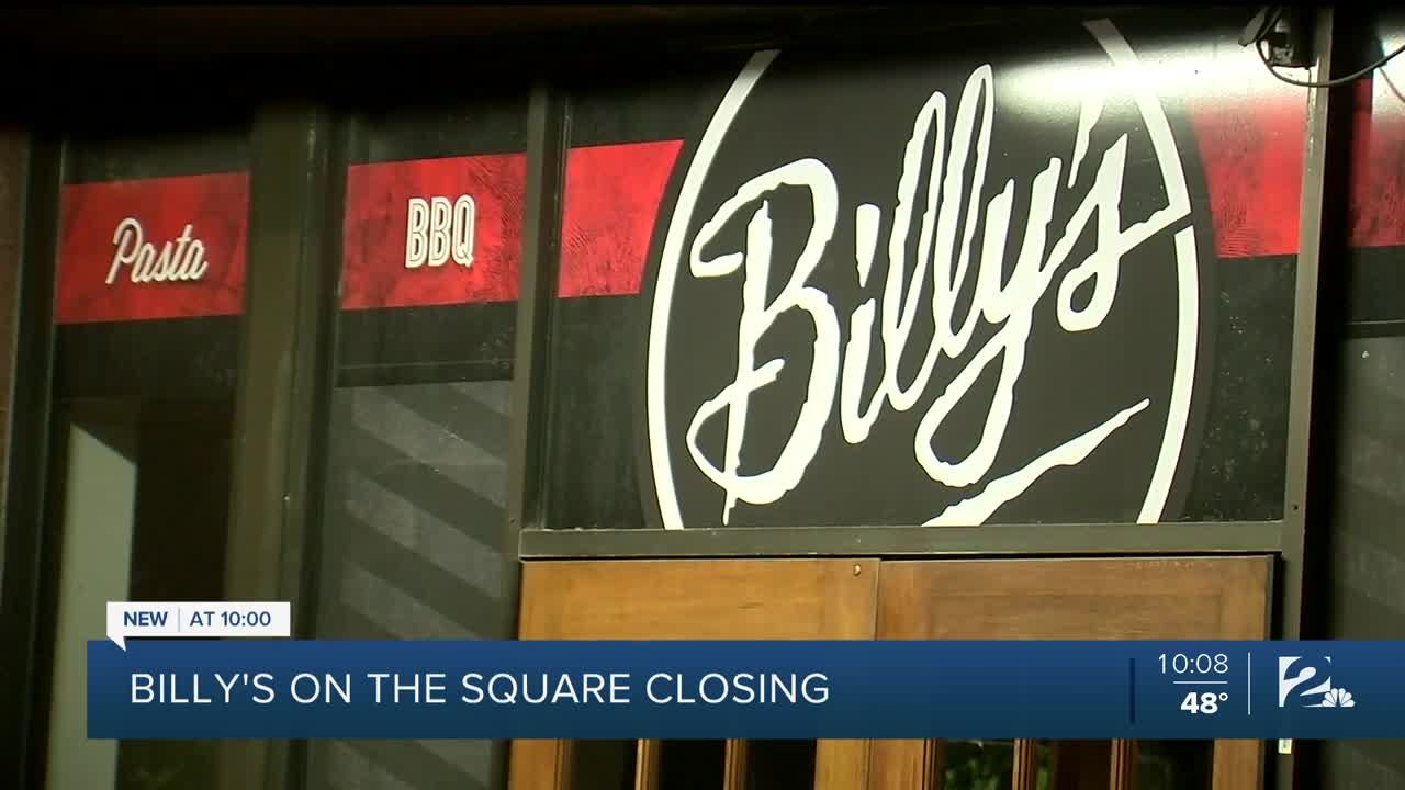 Billy's on the Square announces closure after 36 years