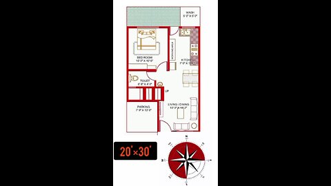 20 by 30 house plan,2 0×30 house plan