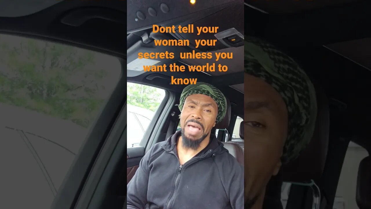 Dont tell your woman your secrets unless you want the world to know