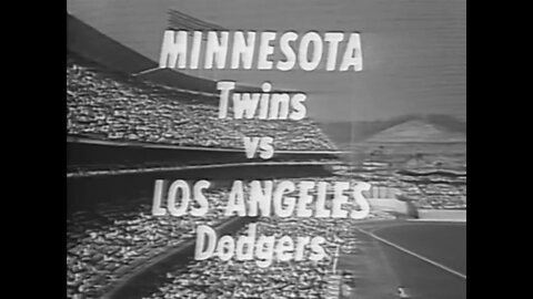 1965-10-11 World Series Game 5 Minnesota Twins vs Los Angeles Dodgers