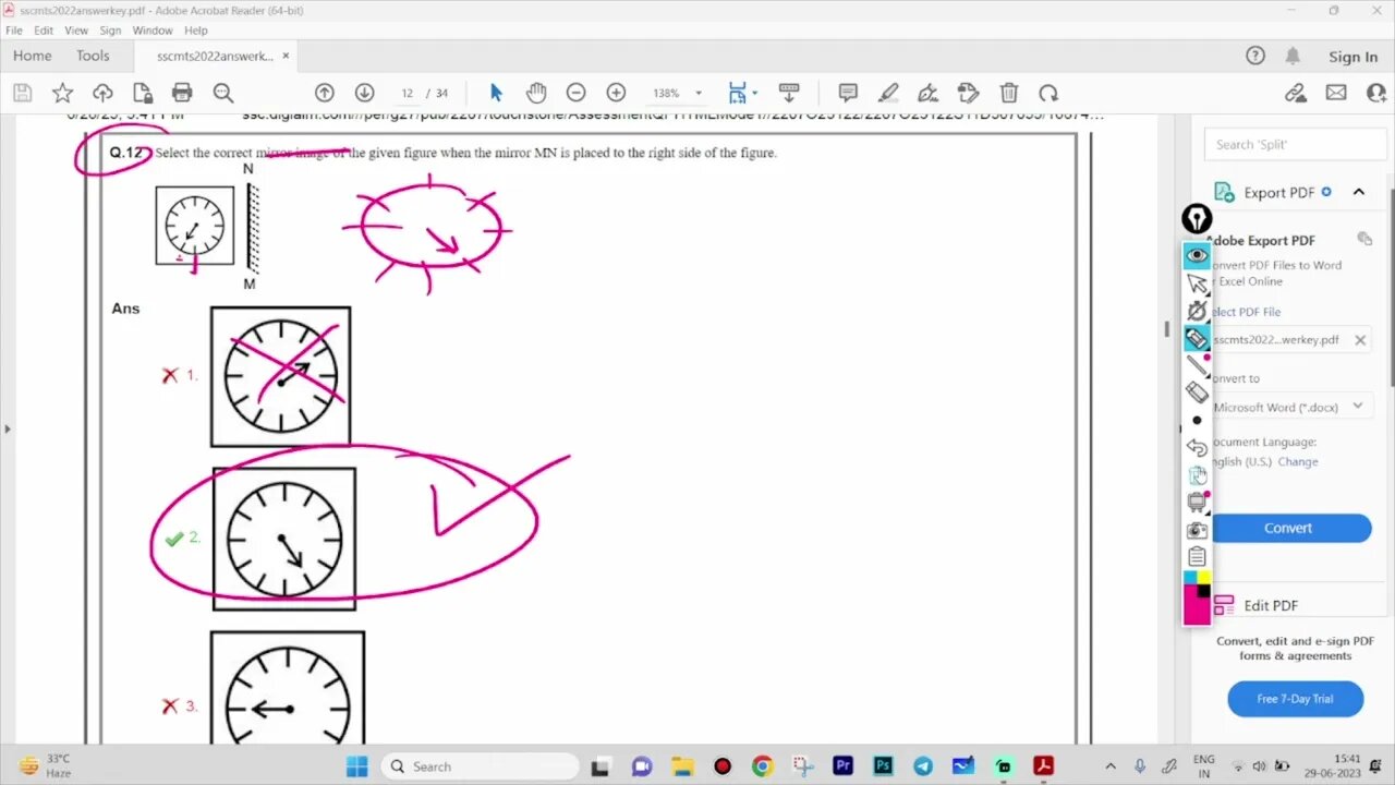 SSC MTS 2022 (16 June Shift 3) Reasoning Solutions | MEWS #ssc #sscmts #solutions