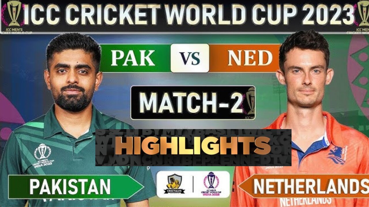 Pakistan VS Netherlands world cup 2023 full match highlights , Pak vs Ned wc match