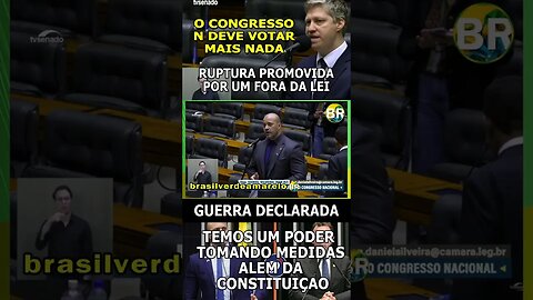 O congresso não deveria votar mais nada, até a situação do Brasil ser resolvida!