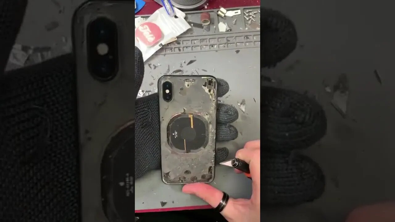 iPhone X Back Glass Replacement #shorts