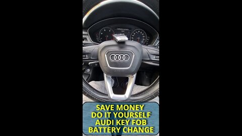 Key fob battery change, cheaper do it yourself #audi #save #money