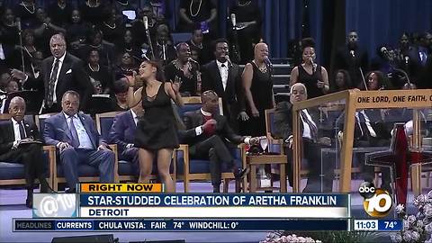 Star-studded memorial for Aretha Franklin