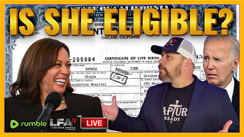 IS KAMALA ELIGIBLE? | LIVE FROM AMERICA 7.8.24 11am EST
