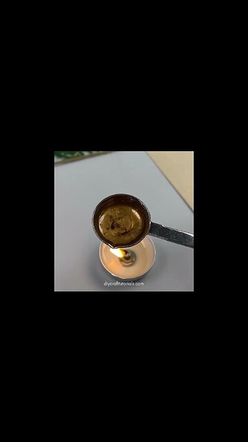 WAX SEALING A BOOKMARK HOLDER #SHORTS