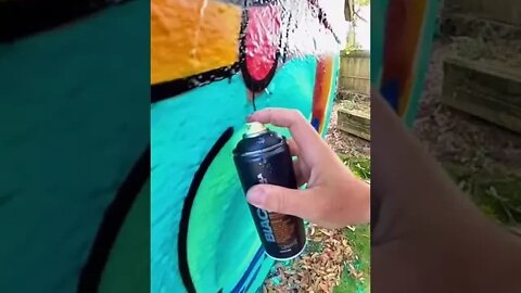 FUNNY GRAFFITI CHARACTER 😁 #graffiti #graffitiart #shorts