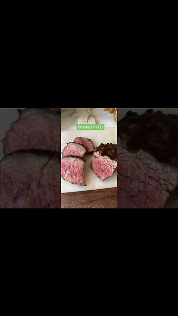 Smoked tri tip recipe #carnivore #ketodiet #ketocarnivore #carnivorediet #smokedmeat #tritip #keto