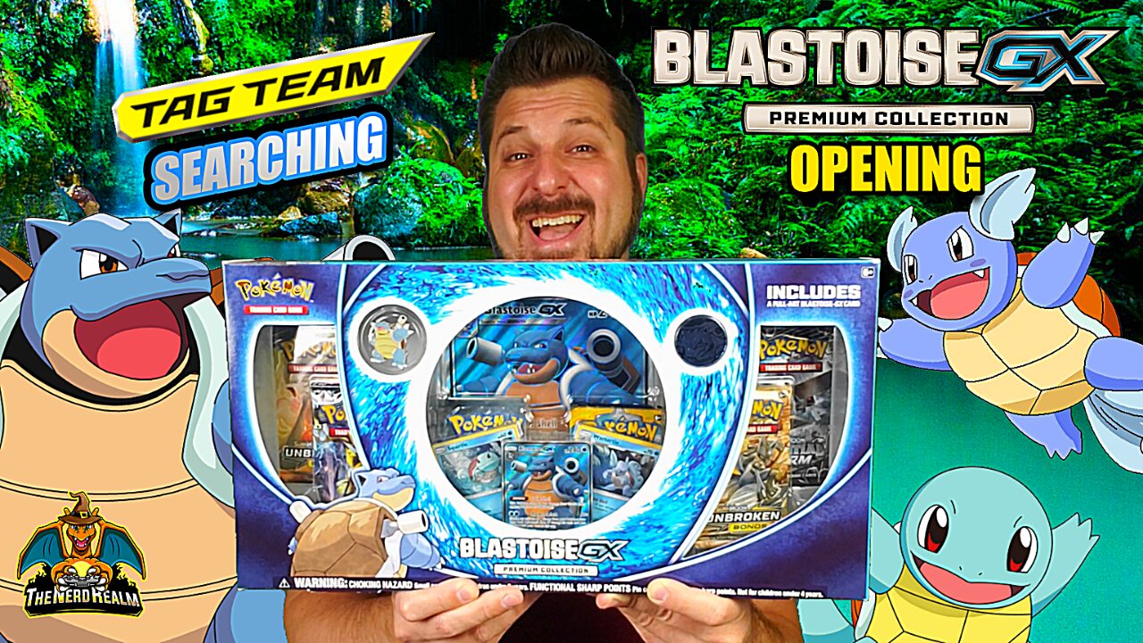 Blastoise GX Premium Collection | Tag Team Searching | Pokemon Cards Opening
