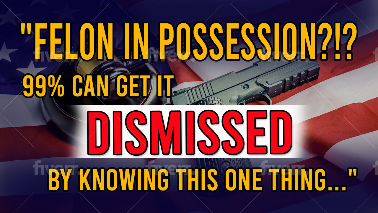 Felon In Possession Is NOT A Felony - Why Is No One Talkng About This?!?