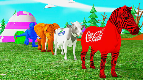 Funny 3d animal cartoons || Animal crossing fountain