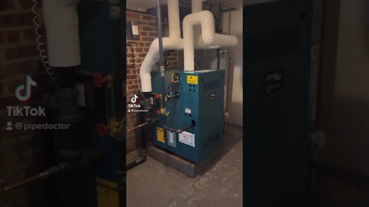 New steam boiler in just 4 hours? You heard that right! #boiler #heating #shorts