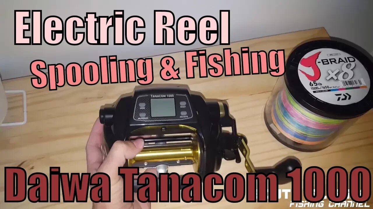 Electric Reel Spooling & Fishing (Daiwa Tanacom 1000)