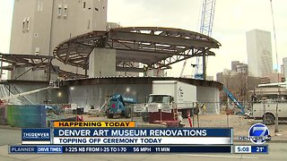 Topping off ceremony for Denver Art Museum