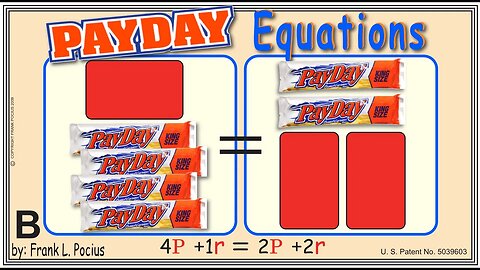 VISUAL PAYDAY 4P+1r=2P+2r EQUATION _ SOLVING BASIC EQUATIONS _ SOLVING BASIC WORD PROBLEMS