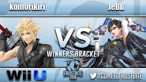 2GG | komorikiri (Cloud) vs. AF | JeBB (Bayonetta) - Wii U Top 48 - Frostbite 2018
