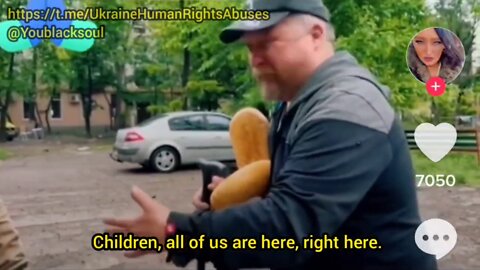 This man is terrified of the Ukrainian Army and begs Russian soldiers to not withdraw from the town