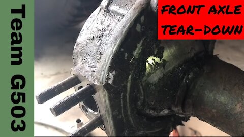 Disassembling The Front Axle On A 1943 Willys MB Team G503