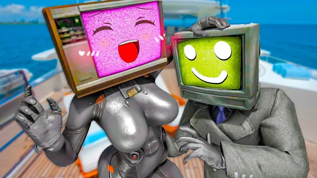 SUUUS HOTEL! TV Woman x TV Man LOVE STORY on YACHT! TV Woman vs SKIBIDI in Garry's Mod!